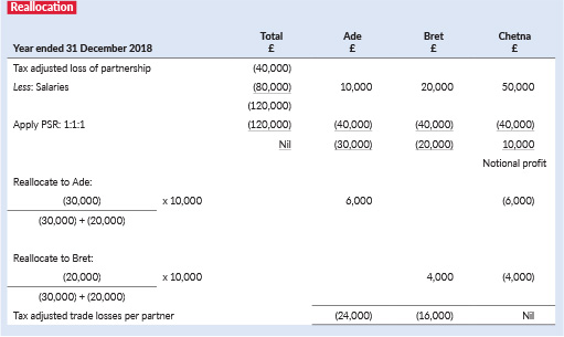 Partnership Tax Computation Format - Ruth White